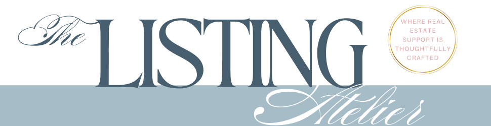 The LIsting Artelier - Website Header Image (3) The Listing Atelier logo where real estate support is thoughtfully crafted