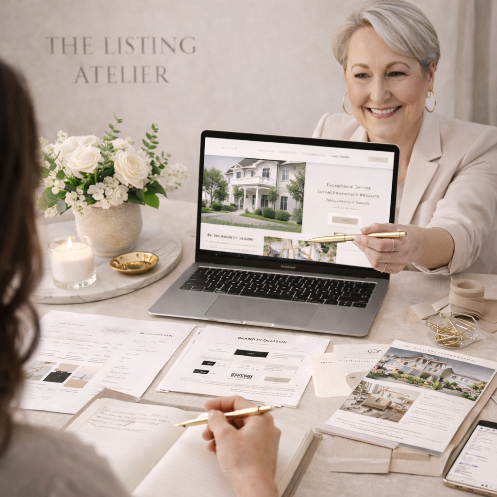 Woman consulting with another woman using a laptop to show her what they can do for each other.